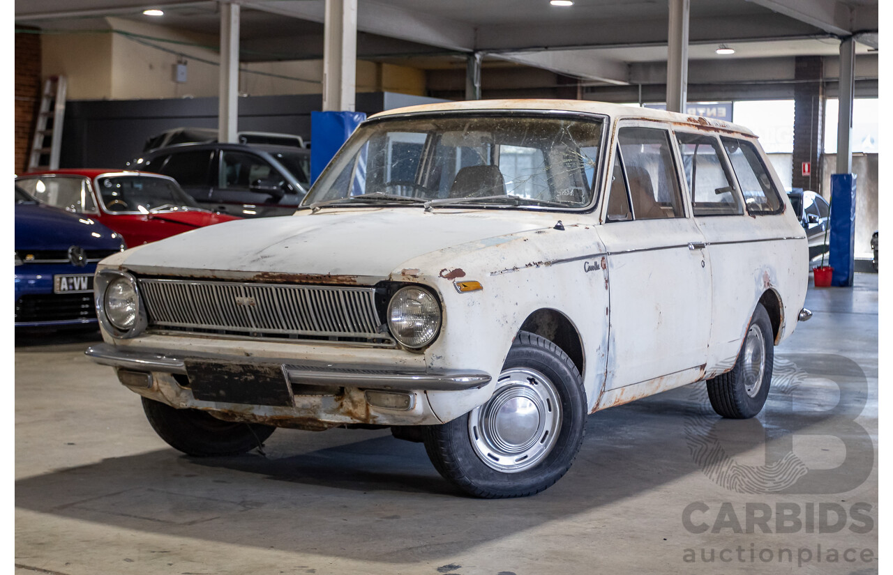 Circa 1969 Toyota Corolla KE16 2d Wagon White 1.1L