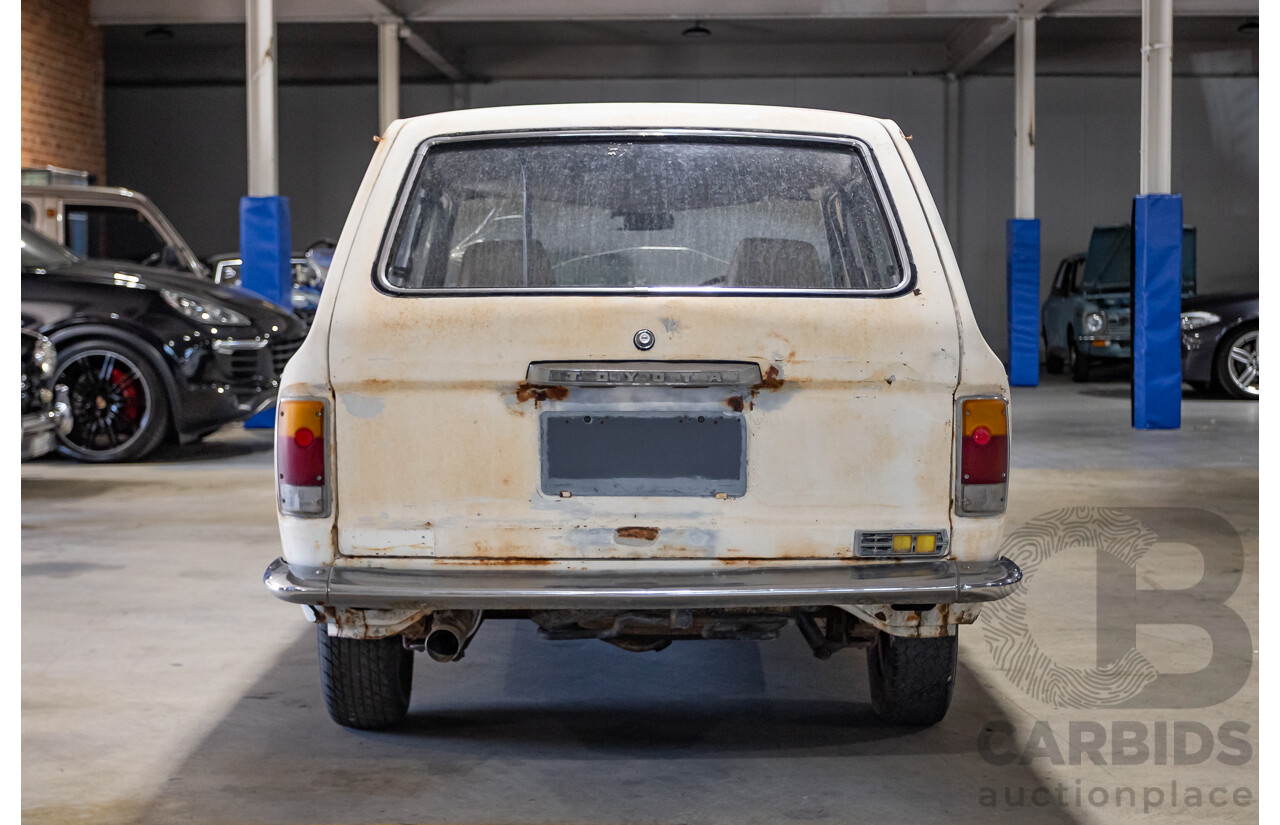 Circa 1969 Toyota Corolla KE16 2d Wagon White 1.1L