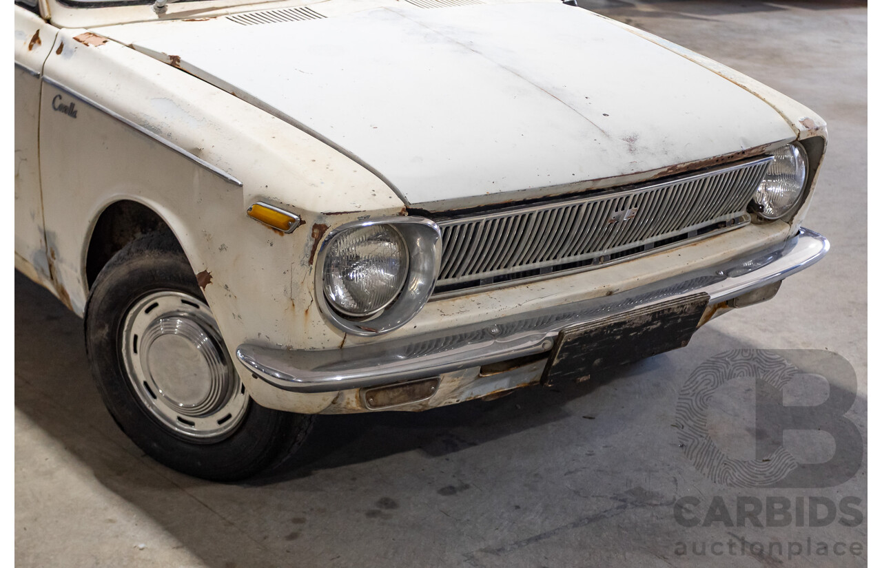 Circa 1969 Toyota Corolla KE16 2d Wagon White 1.1L