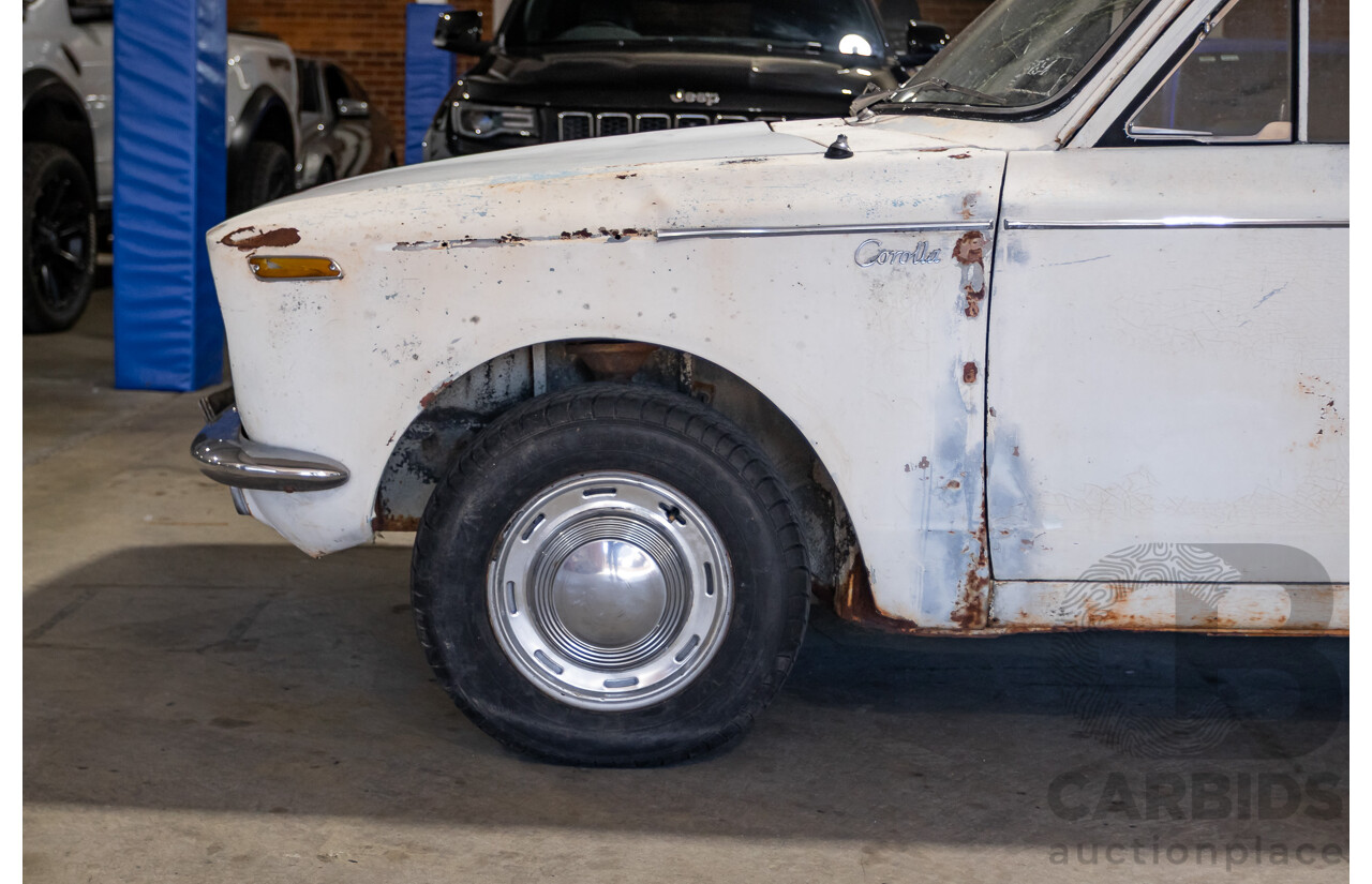 Circa 1969 Toyota Corolla KE16 2d Wagon White 1.1L