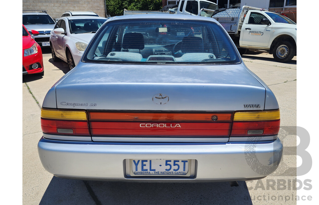 3/1997 Toyota Corolla Conquest AE102R 4d Sedan Silver 1.8L