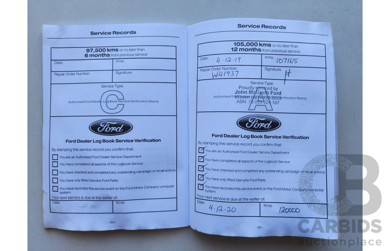 6/2016 Ford Ranger XLS 3.2 (4x4) PX MKII Dual Cab Utility White 3.2L