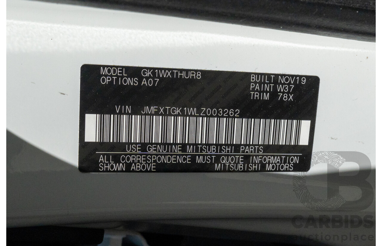 11/2019 Mitsubishi Eclipse Cross LS (2WD) YA MY20 4D Wagon Wicked White Turbo 1.5L