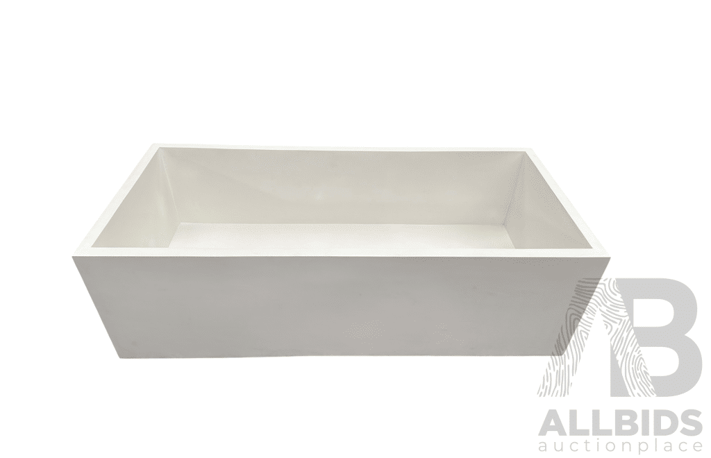 Stone Composite Bath - White, 200Lx 90W X 60H - ORP $6,000.00