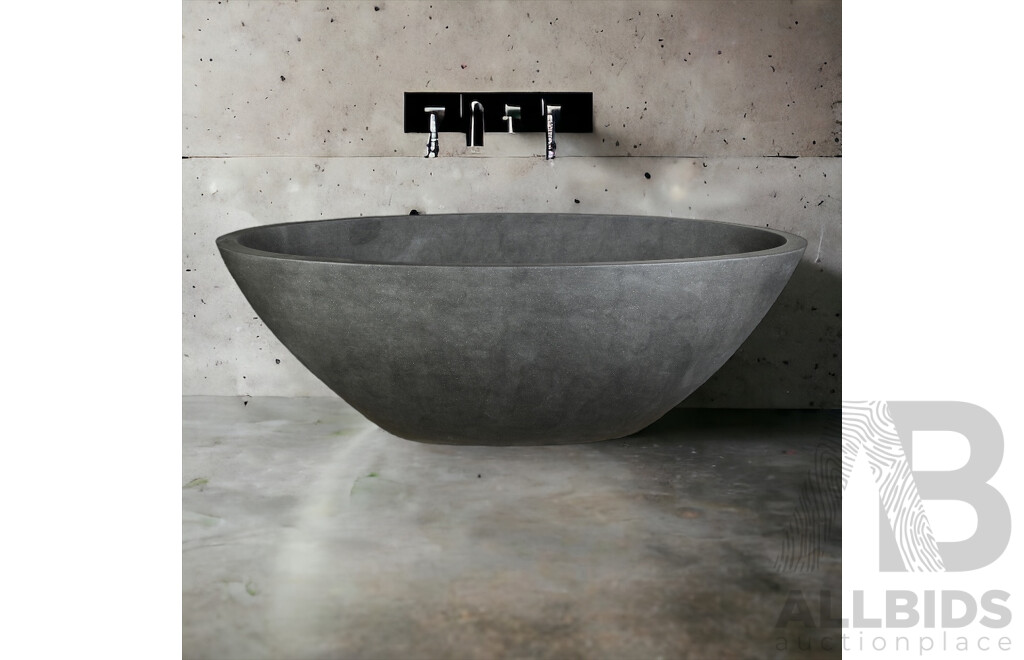 Stone Bath - Light Grey Terrazzo, 170L X 90W - ORP $3,900.00