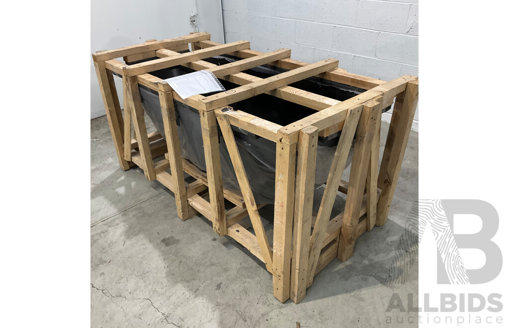 Stone Bath - Black Terrazzo  (150L X 70W X 50H ) - ORP $3,800.00