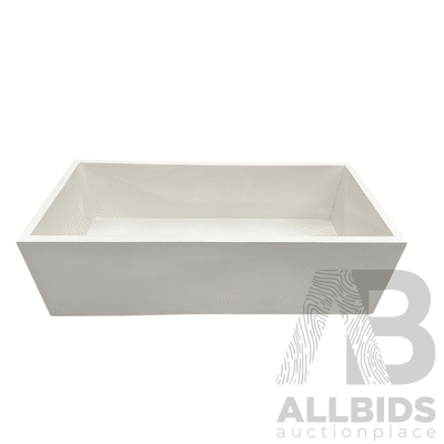Stone Composite Bath - White, 200Lx 90W X 60H - ORP $6,000.00