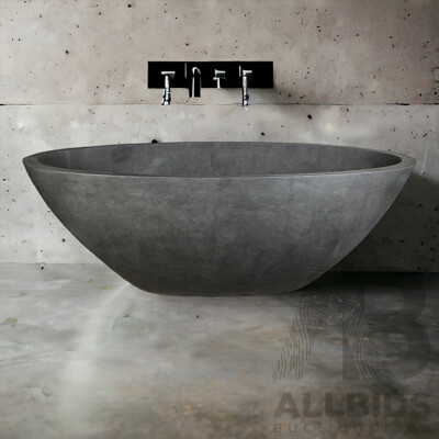 Stone Bath - Light Grey Terrazzo, 170L X 90W - ORP $3,900.00