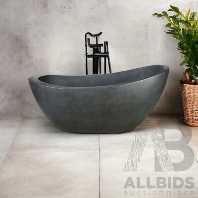 Stone Bath - Black Terrazzo  (150L X 80W X 68/56H ) - ORP $3,800.00