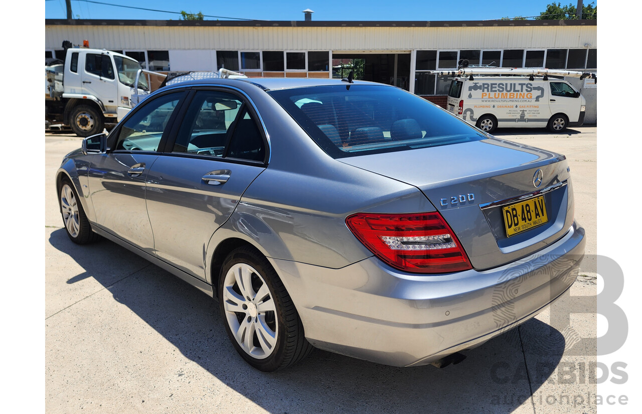9/2011 Mercedes-Benz C200 CDI BE W204 MY11 4d Sedan Silver Turbo Diesel 2.1L