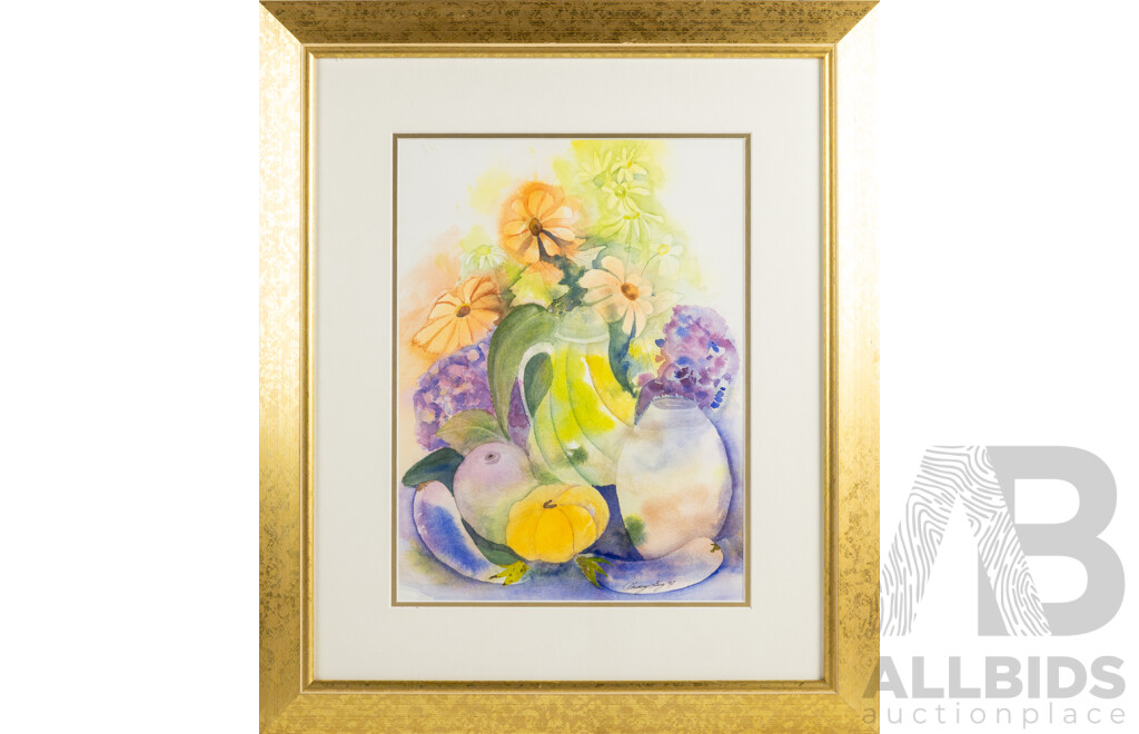 Lindsay King, (20th Century), Coffee Pot Central (2007), Original Watercolour, 65 x 55 cm (frame)