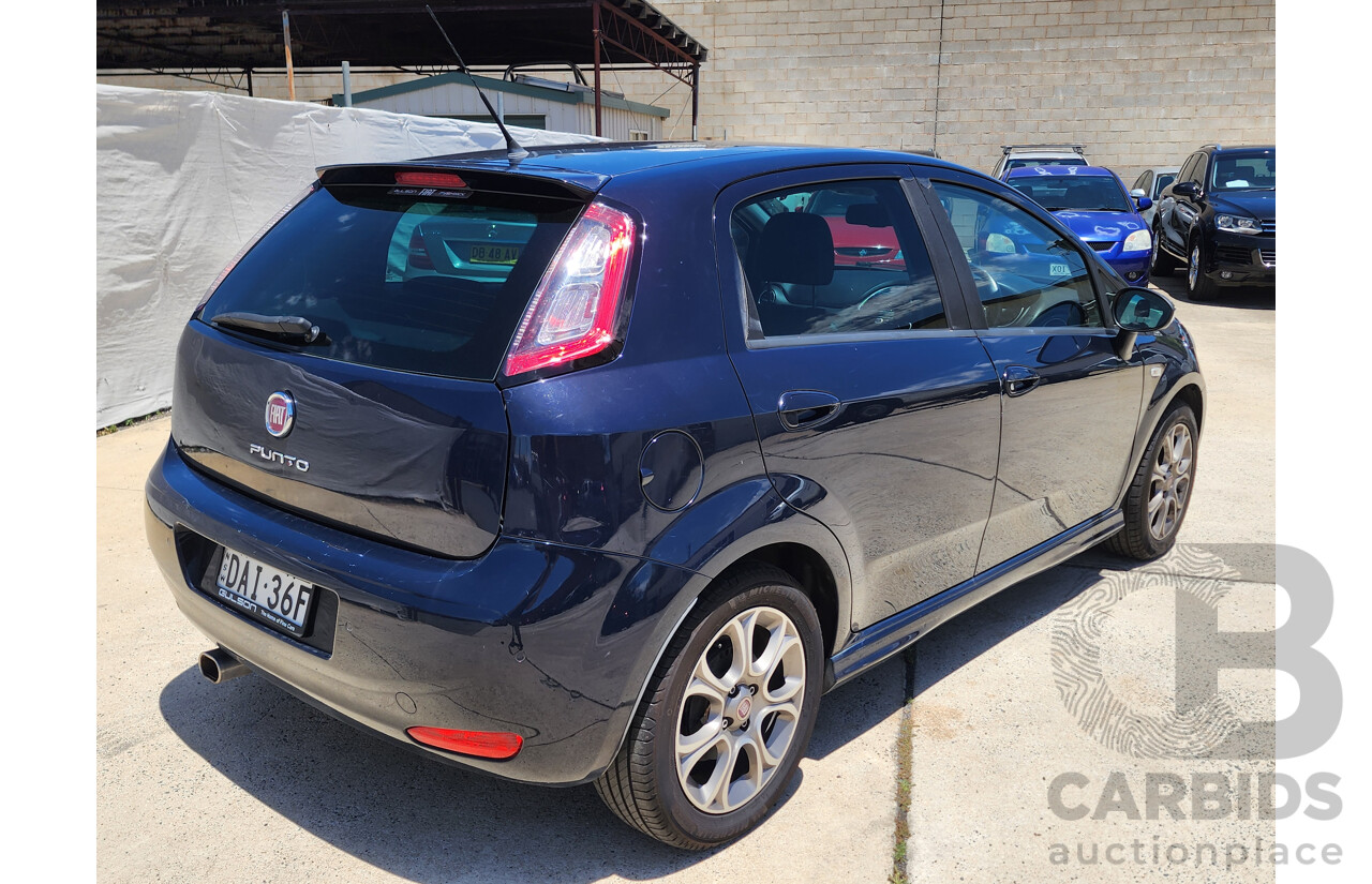 10/2013 Fiat Punto Lounge MY13 5d Hatchback Blue 1.4L
