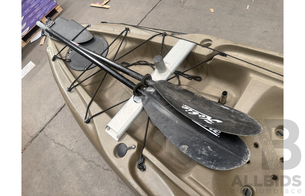 Hobie Mirage Outback Fishing Kayak + Paddles + Trolley