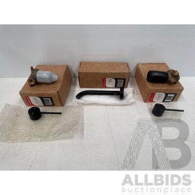 Phoenix 2x Shower Mixer + Phoenix Wall Basin Outlet