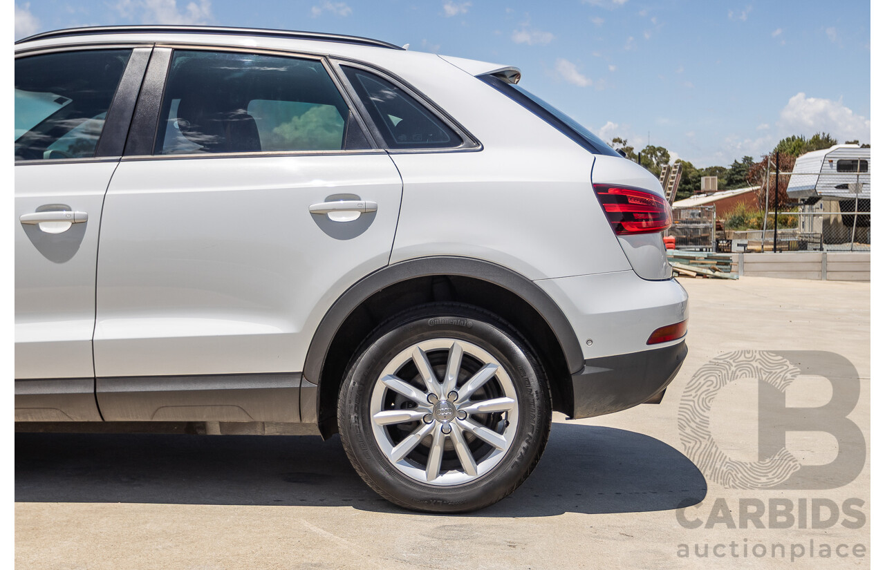 7/2013 Audi Q3 2.0 TFSI QUATTRO (125kW) 8U 4D Wagon Glacier White Turbo 2.0L