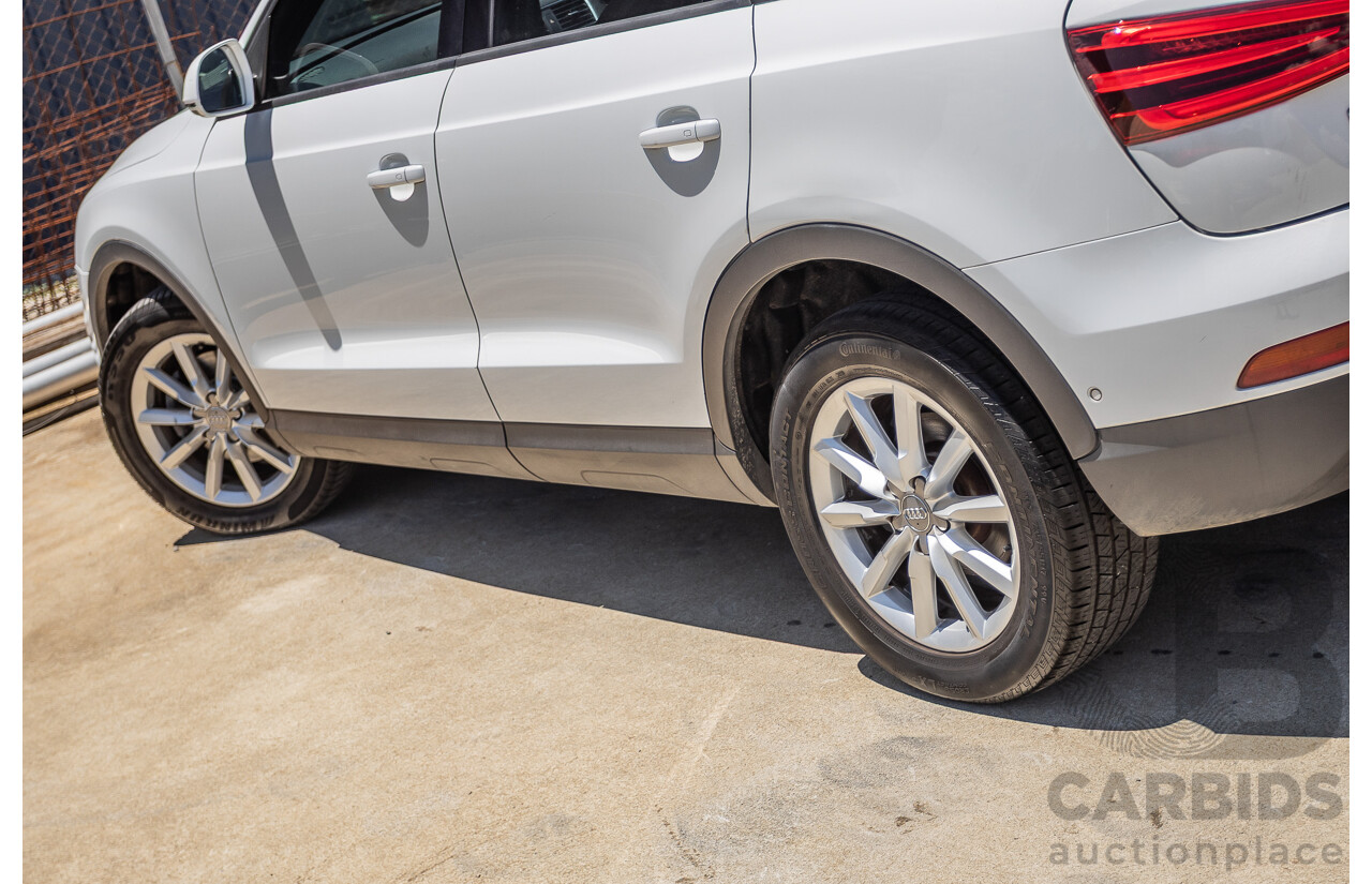 7/2013 Audi Q3 2.0 TFSI QUATTRO (125kW) 8U 4D Wagon Glacier White Turbo 2.0L