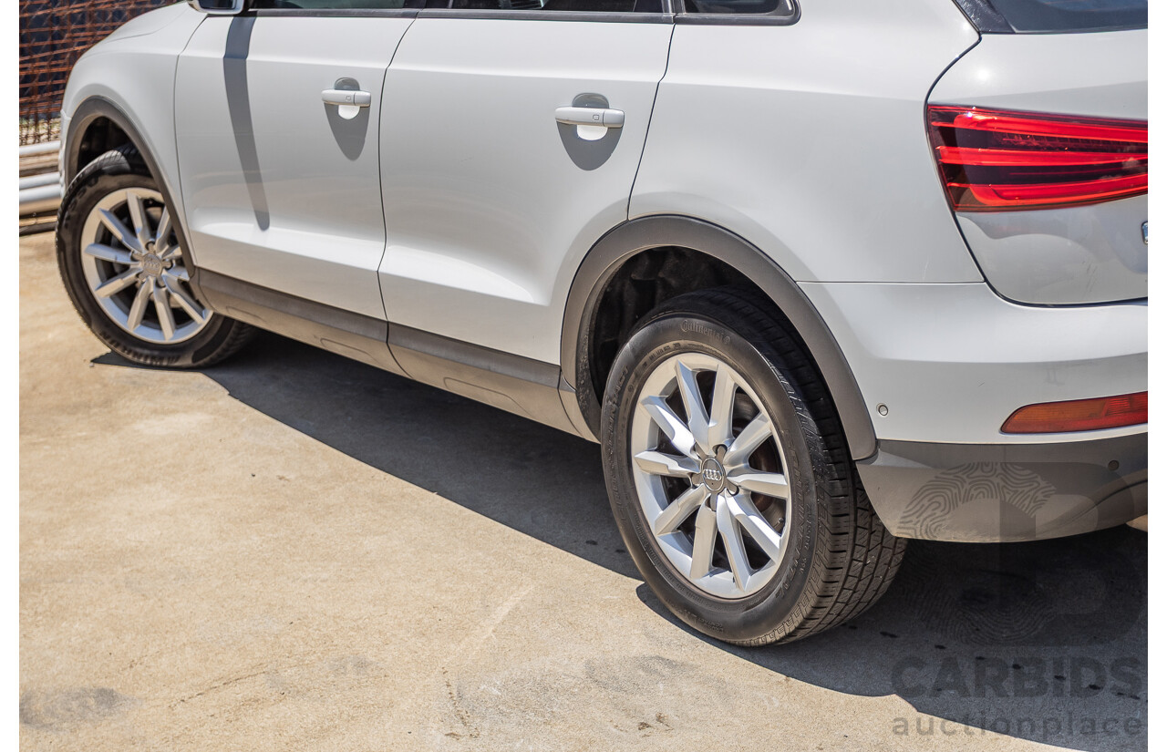 7/2013 Audi Q3 2.0 TFSI QUATTRO (125kW) 8U 4D Wagon Glacier White Turbo 2.0L