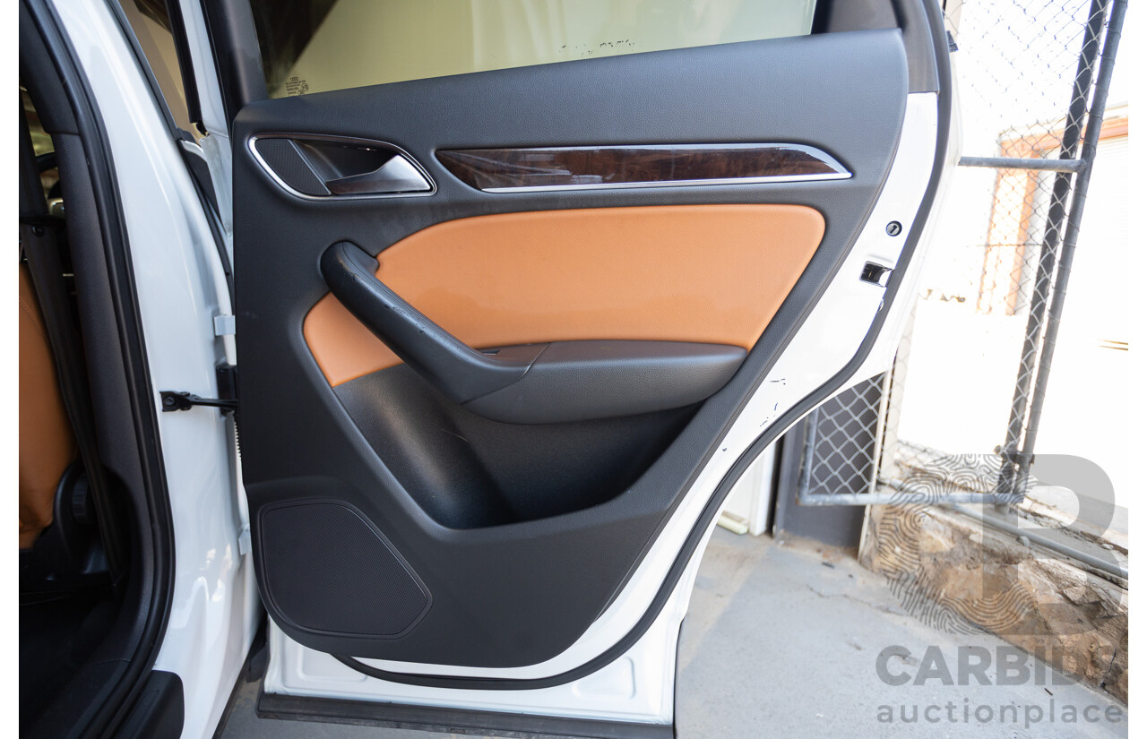 7/2013 Audi Q3 2.0 TFSI QUATTRO (125kW) 8U 4D Wagon Glacier White Turbo 2.0L