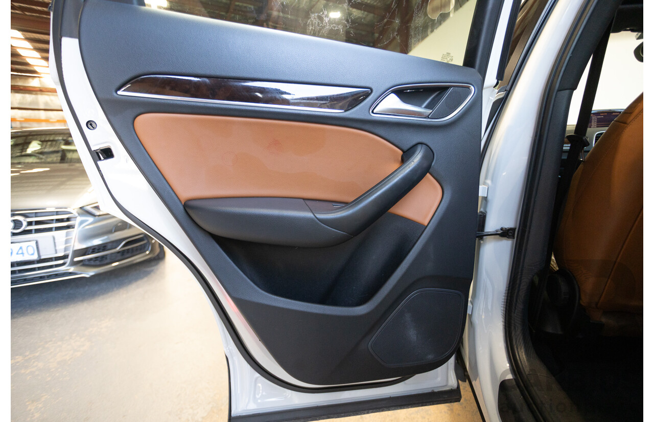 7/2013 Audi Q3 2.0 TFSI QUATTRO (125kW) 8U 4D Wagon Glacier White Turbo 2.0L