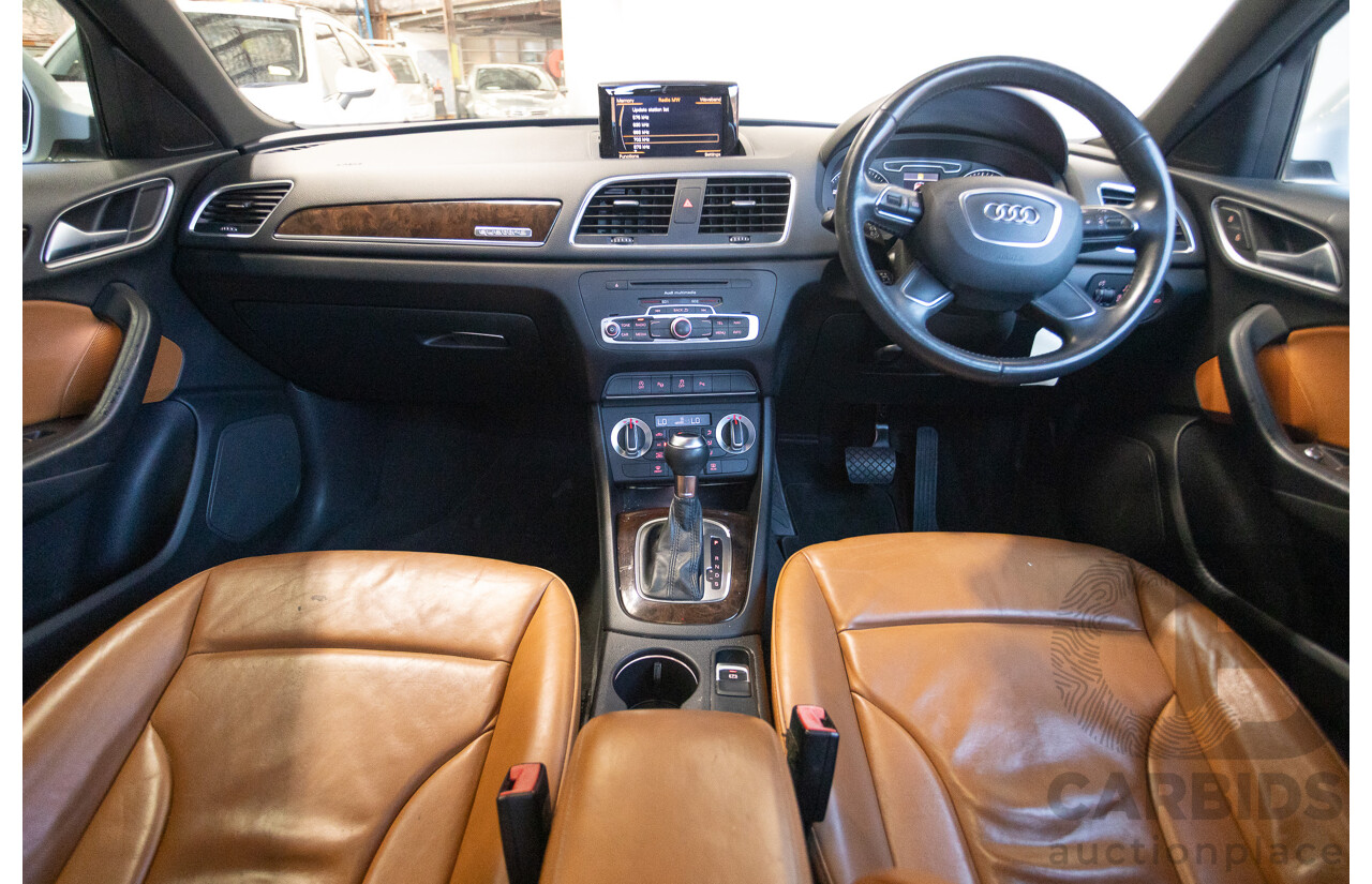 7/2013 Audi Q3 2.0 TFSI QUATTRO (125kW) 8U 4D Wagon Glacier White Turbo 2.0L