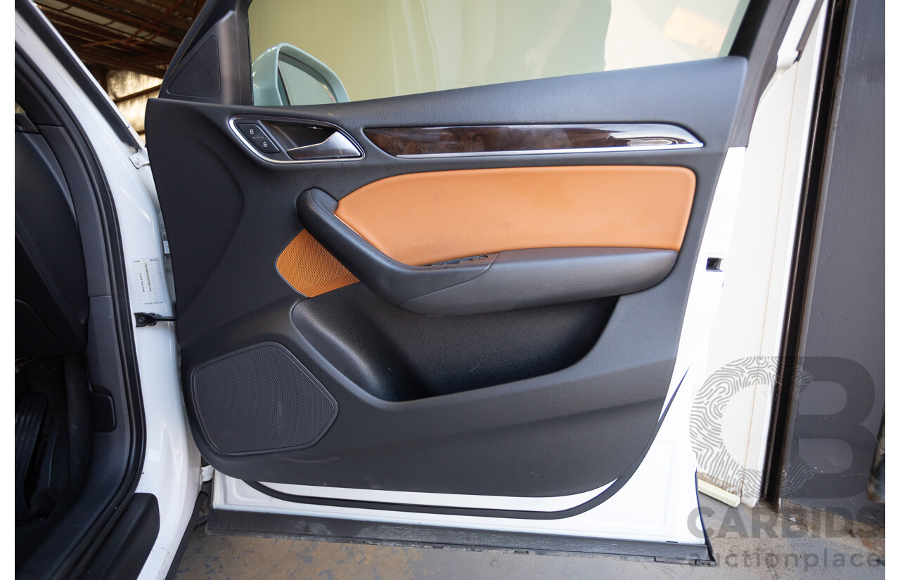 7/2013 Audi Q3 2.0 TFSI QUATTRO (125kW) 8U 4D Wagon Glacier White Turbo 2.0L