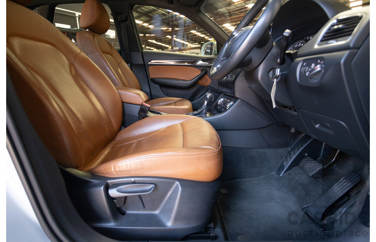 7/2013 Audi Q3 2.0 TFSI QUATTRO (125kW) 8U 4D Wagon Glacier White Turbo 2.0L