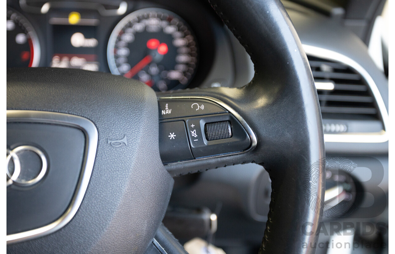 7/2013 Audi Q3 2.0 TFSI QUATTRO (125kW) 8U 4D Wagon Glacier White Turbo 2.0L