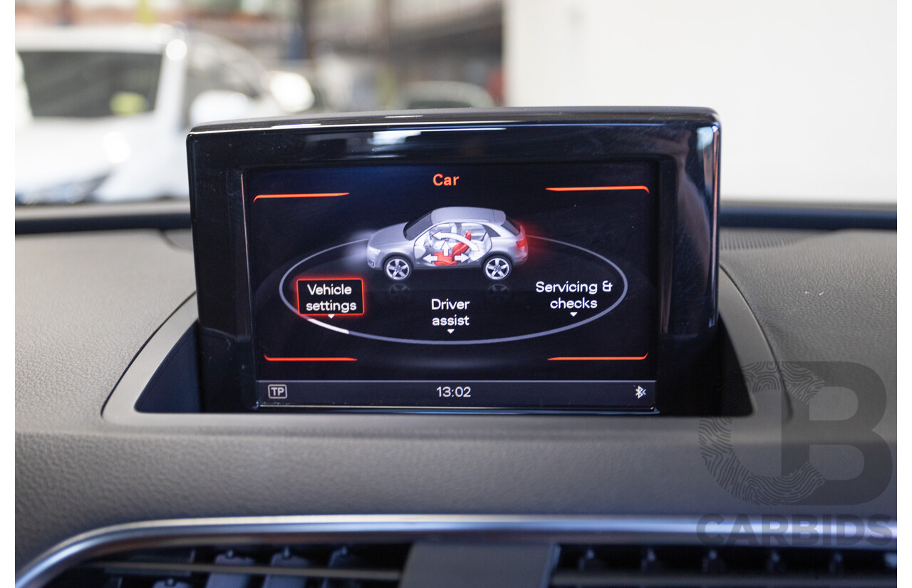 7/2013 Audi Q3 2.0 TFSI QUATTRO (125kW) 8U 4D Wagon Glacier White Turbo 2.0L