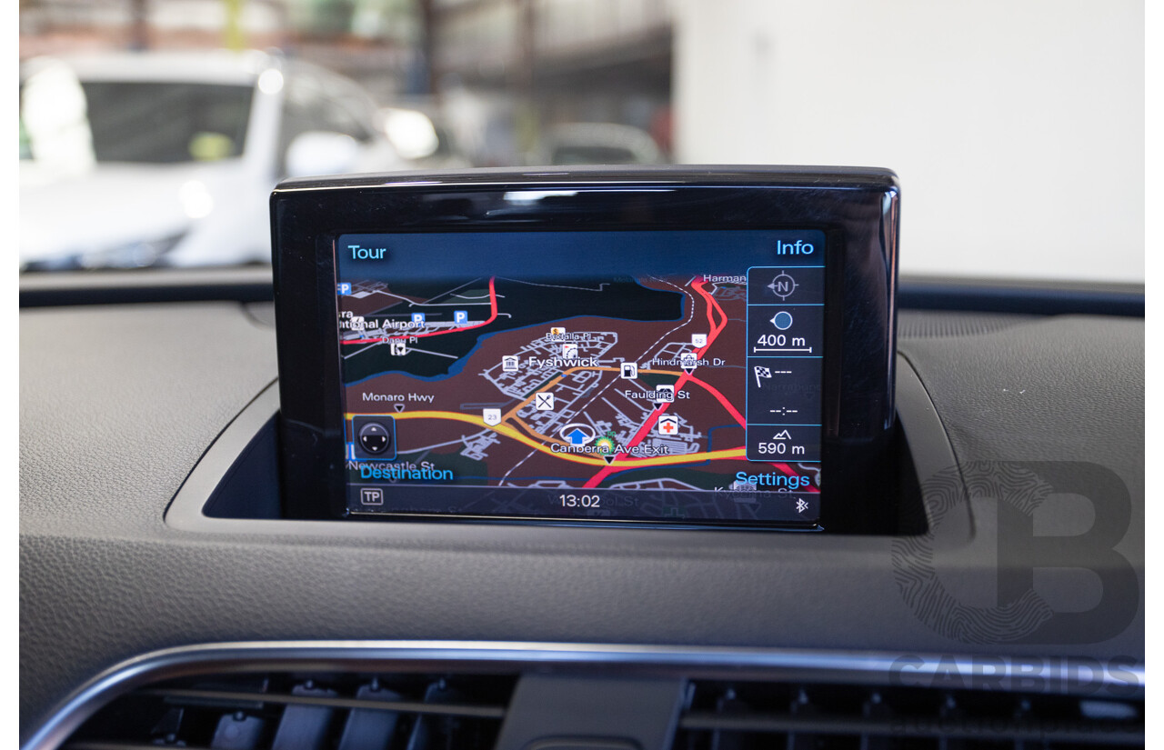 7/2013 Audi Q3 2.0 TFSI QUATTRO (125kW) 8U 4D Wagon Glacier White Turbo 2.0L