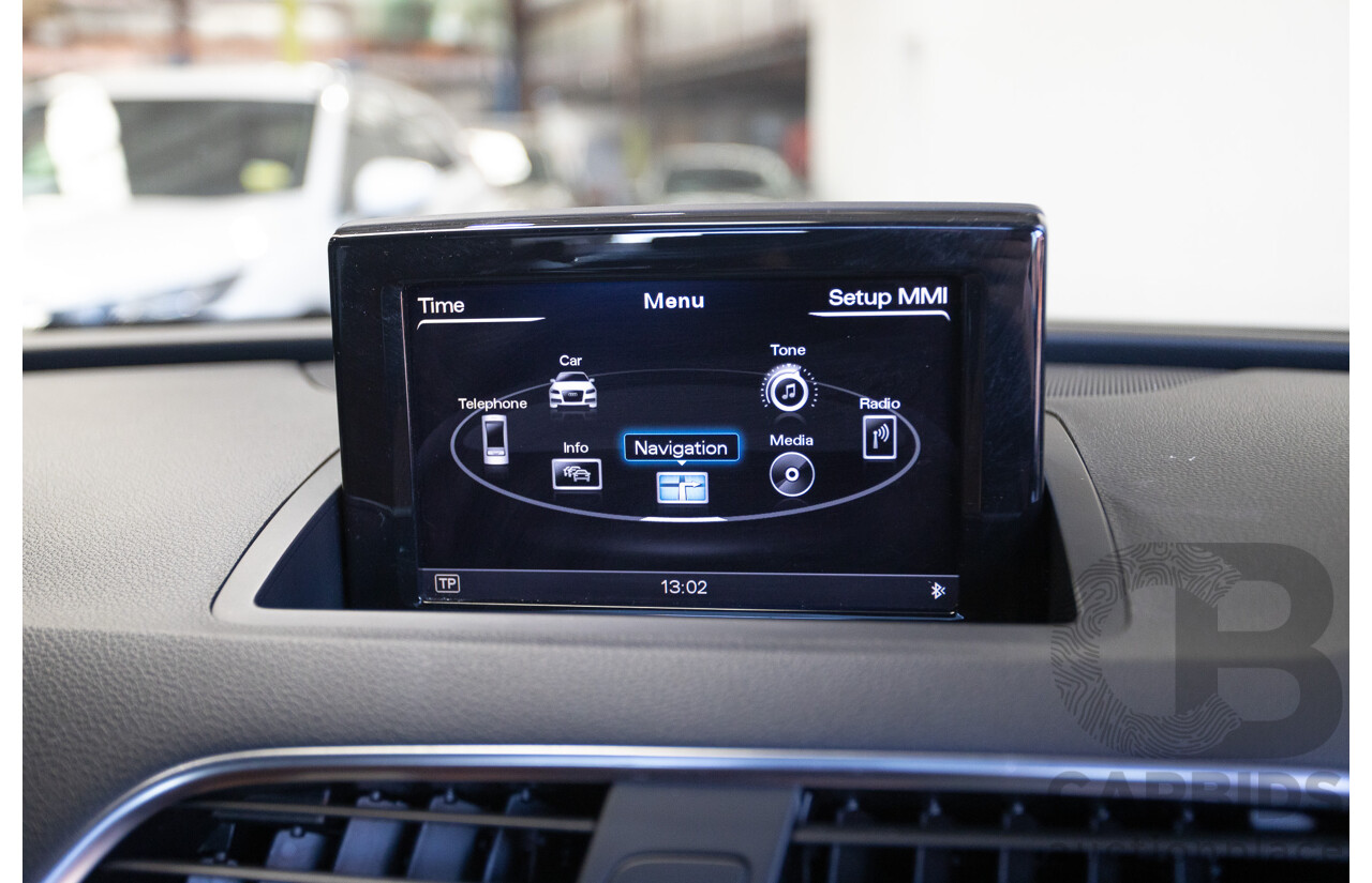 7/2013 Audi Q3 2.0 TFSI QUATTRO (125kW) 8U 4D Wagon Glacier White Turbo 2.0L