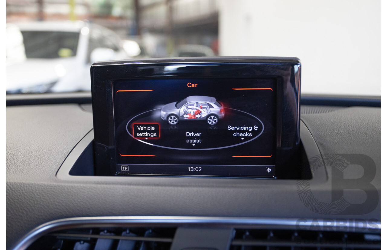 7/2013 Audi Q3 2.0 TFSI QUATTRO (125kW) 8U 4D Wagon Glacier White Turbo 2.0L