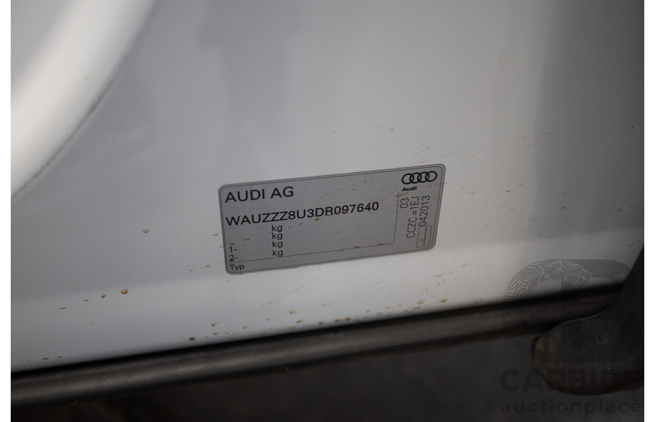 7/2013 Audi Q3 2.0 TFSI QUATTRO (125kW) 8U 4D Wagon Glacier White Turbo 2.0L