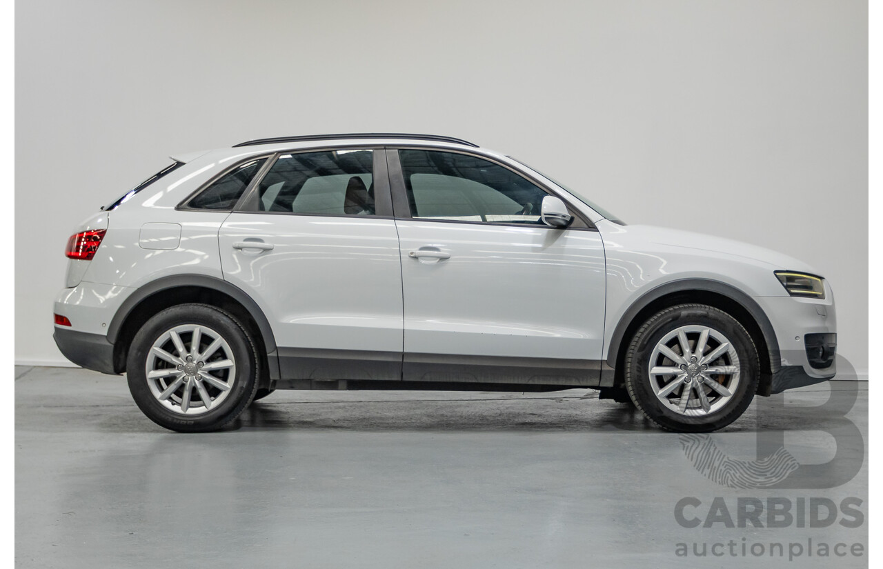 7/2013 Audi Q3 2.0 TFSI QUATTRO (125kW) 8U 4D Wagon Glacier White Turbo 2.0L