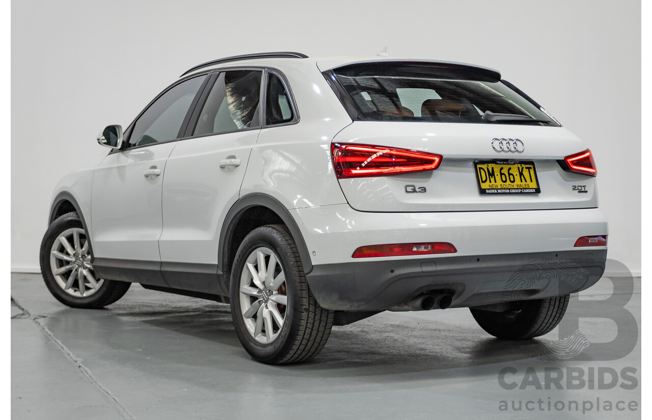 7/2013 Audi Q3 2.0 TFSI QUATTRO (125kW) 8U 4D Wagon Glacier White Turbo 2.0L