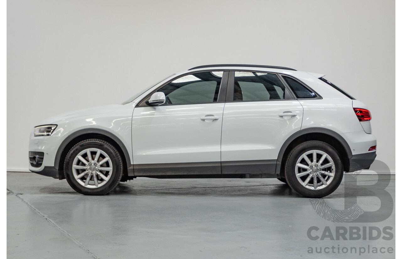 7/2013 Audi Q3 2.0 TFSI QUATTRO (125kW) 8U 4D Wagon Glacier White Turbo 2.0L