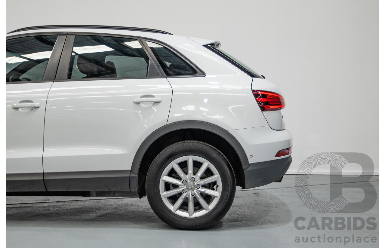 7/2013 Audi Q3 2.0 TFSI QUATTRO (125kW) 8U 4D Wagon Glacier White Turbo 2.0L