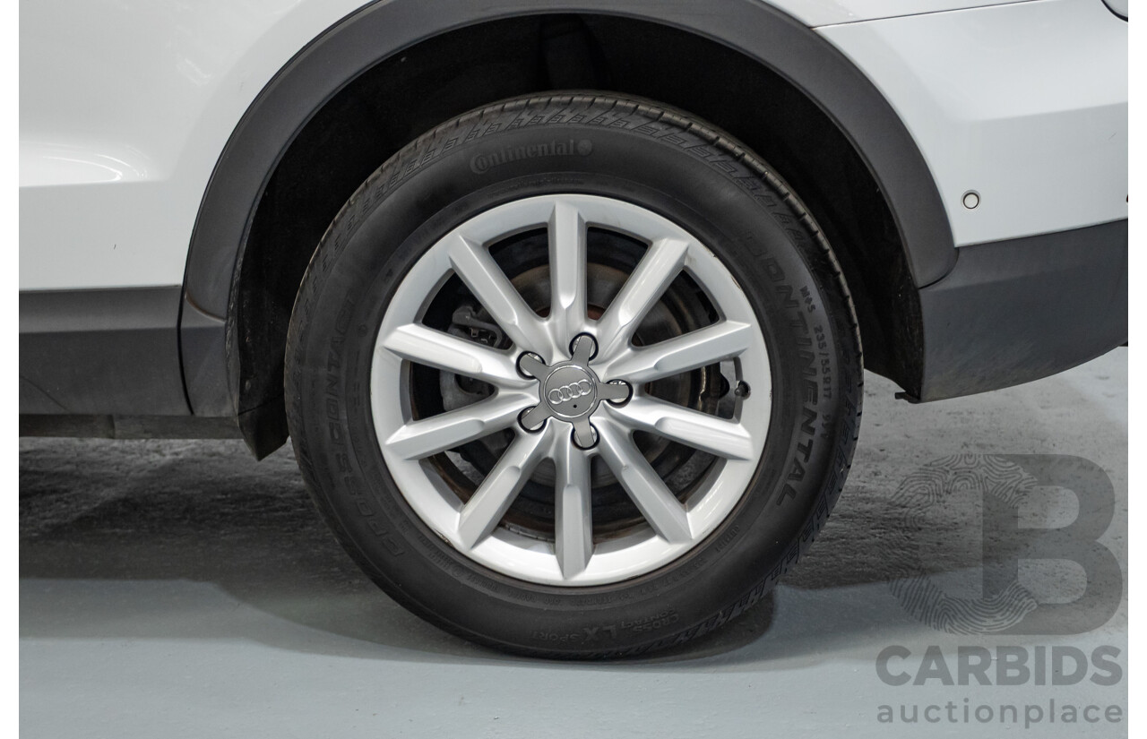 7/2013 Audi Q3 2.0 TFSI QUATTRO (125kW) 8U 4D Wagon Glacier White Turbo 2.0L