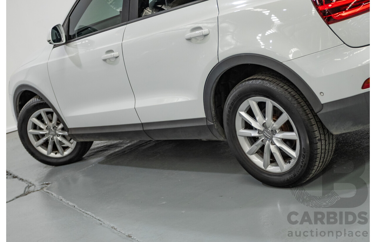 7/2013 Audi Q3 2.0 TFSI QUATTRO (125kW) 8U 4D Wagon Glacier White Turbo 2.0L