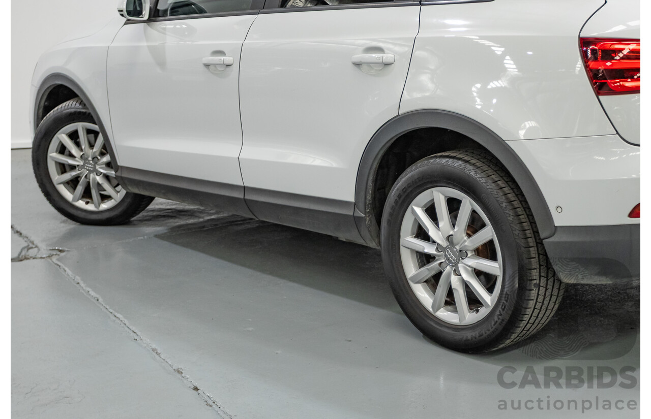7/2013 Audi Q3 2.0 TFSI QUATTRO (125kW) 8U 4D Wagon Glacier White Turbo 2.0L