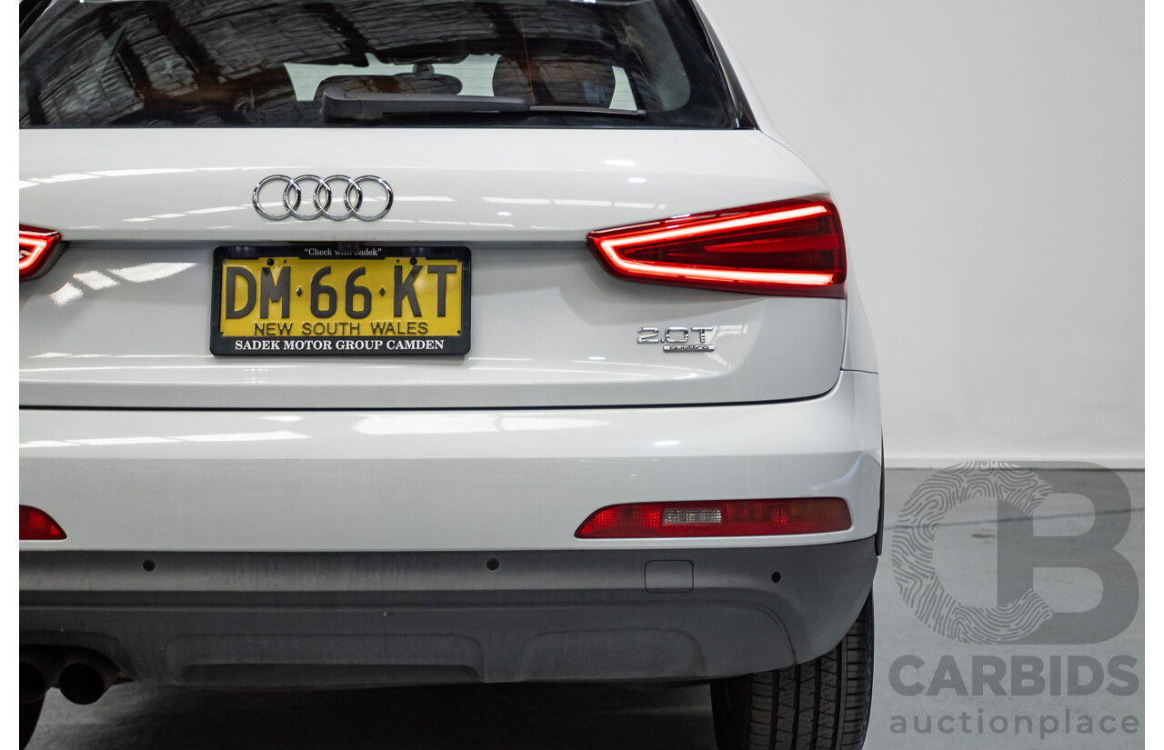 7/2013 Audi Q3 2.0 TFSI QUATTRO (125kW) 8U 4D Wagon Glacier White Turbo 2.0L