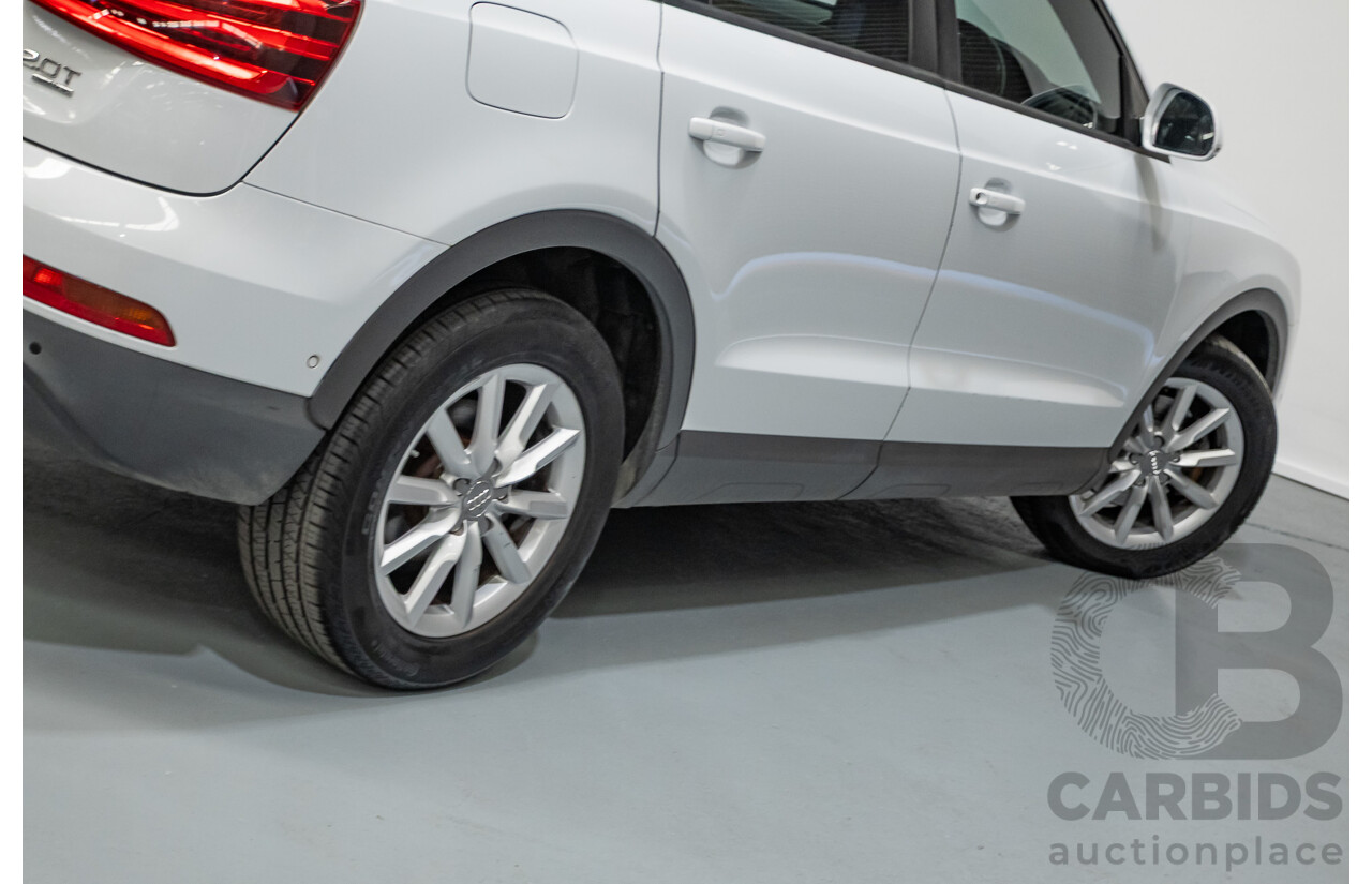 7/2013 Audi Q3 2.0 TFSI QUATTRO (125kW) 8U 4D Wagon Glacier White Turbo 2.0L