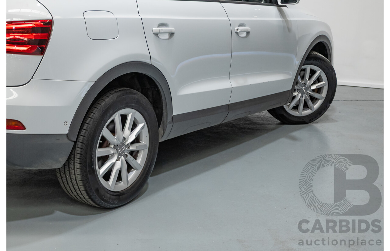 7/2013 Audi Q3 2.0 TFSI QUATTRO (125kW) 8U 4D Wagon Glacier White Turbo 2.0L