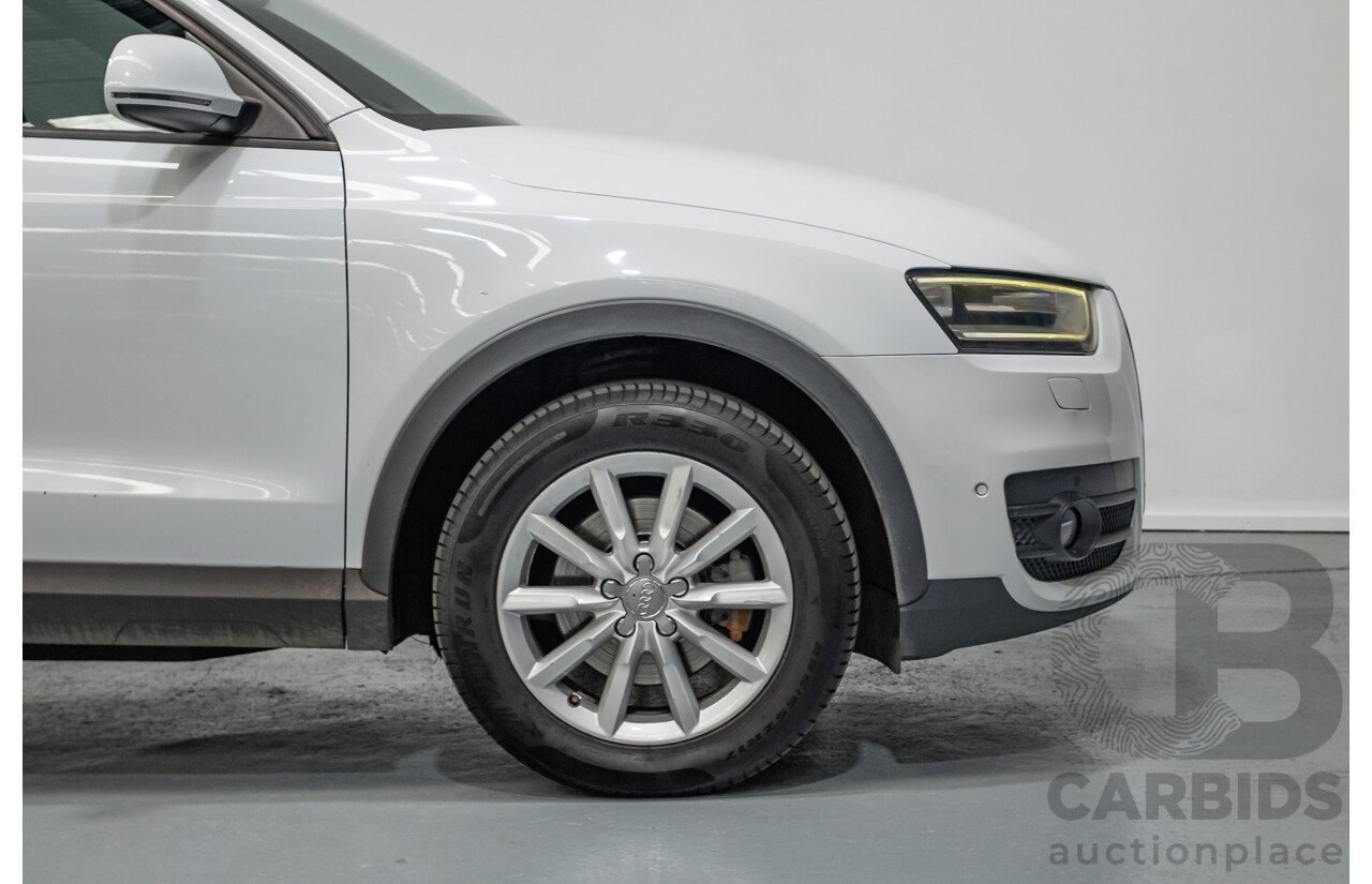 7/2013 Audi Q3 2.0 TFSI QUATTRO (125kW) 8U 4D Wagon Glacier White Turbo 2.0L