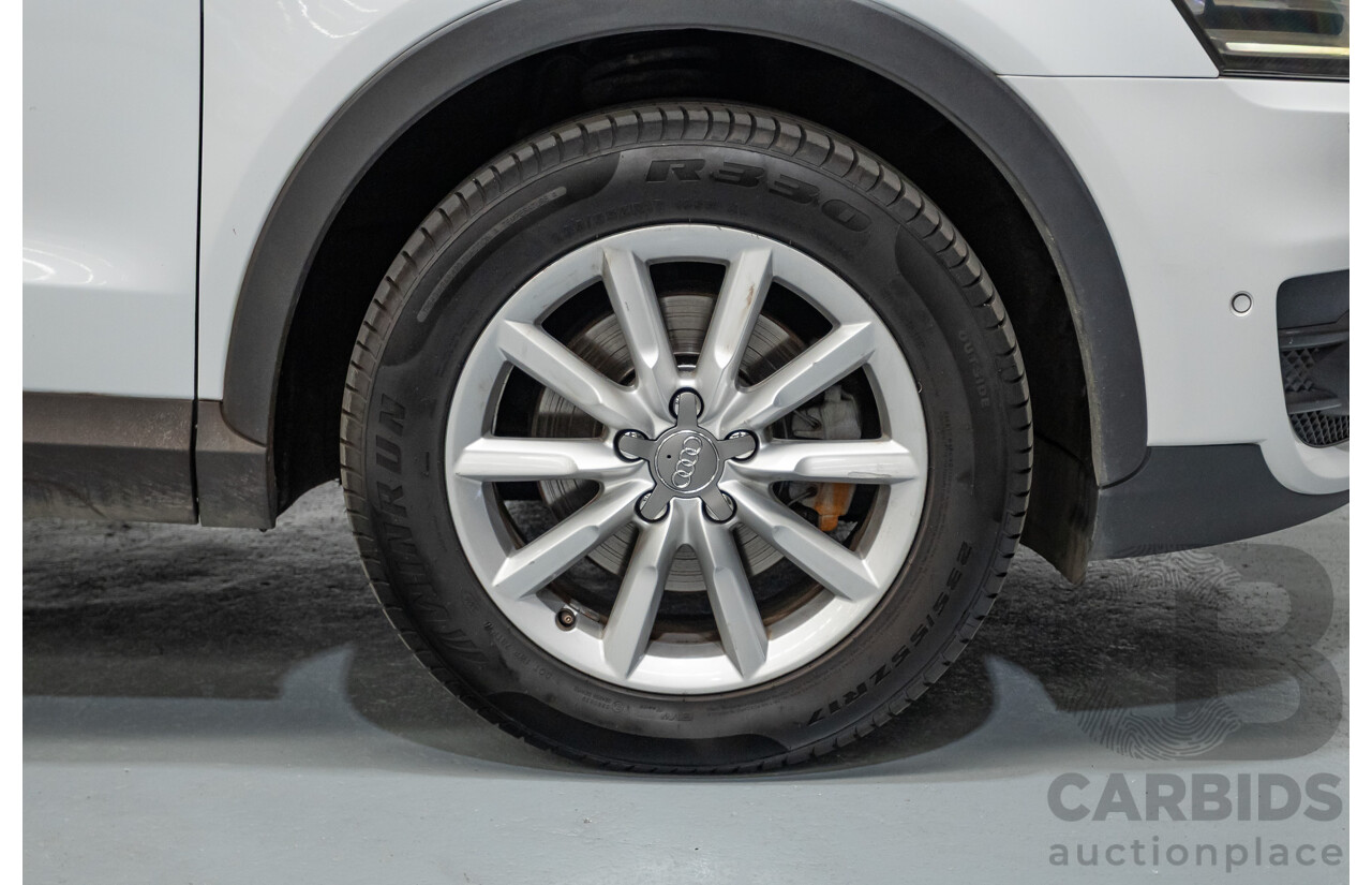 7/2013 Audi Q3 2.0 TFSI QUATTRO (125kW) 8U 4D Wagon Glacier White Turbo 2.0L