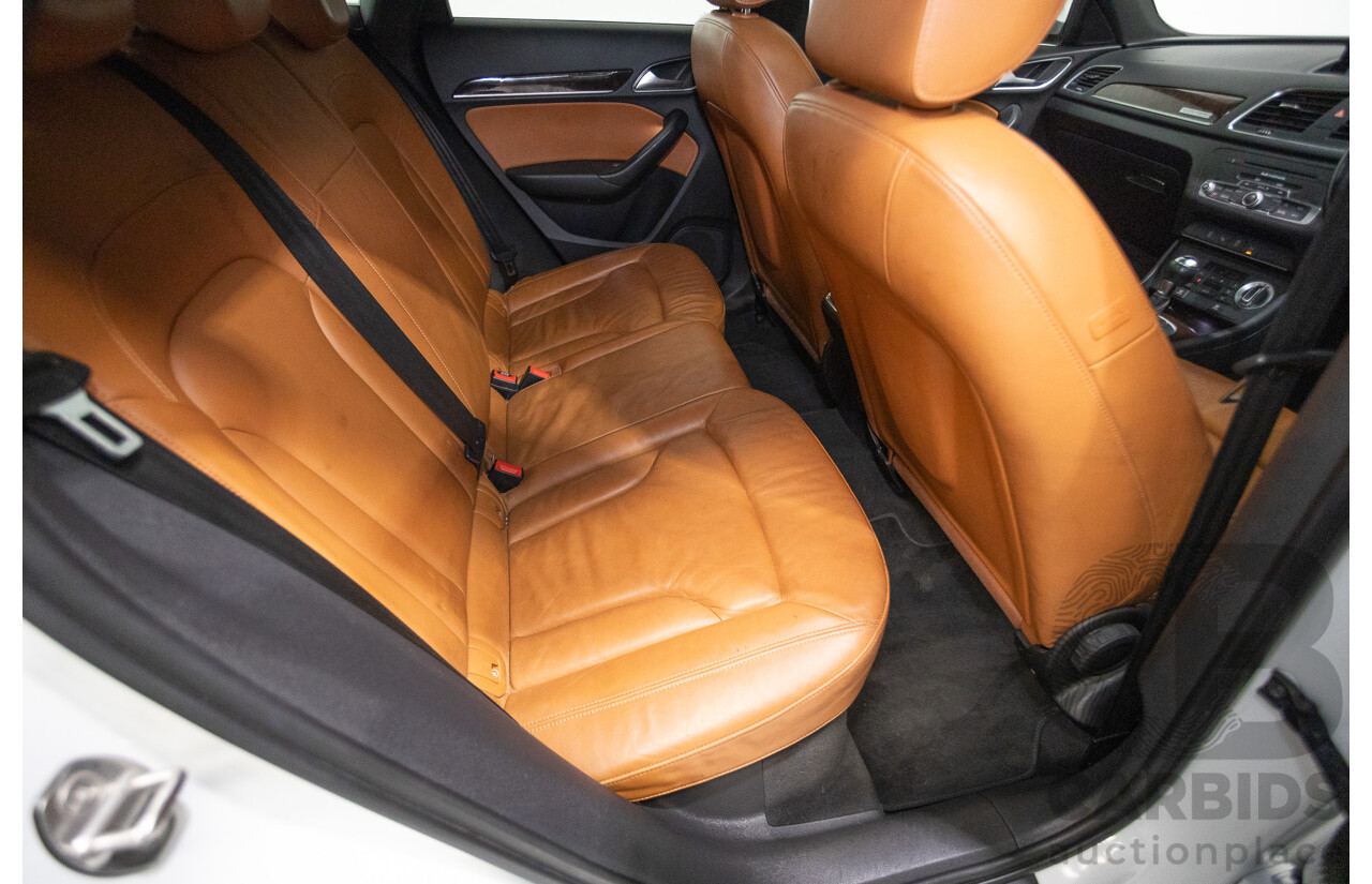 7/2013 Audi Q3 2.0 TFSI QUATTRO (125kW) 8U 4D Wagon Glacier White Turbo 2.0L