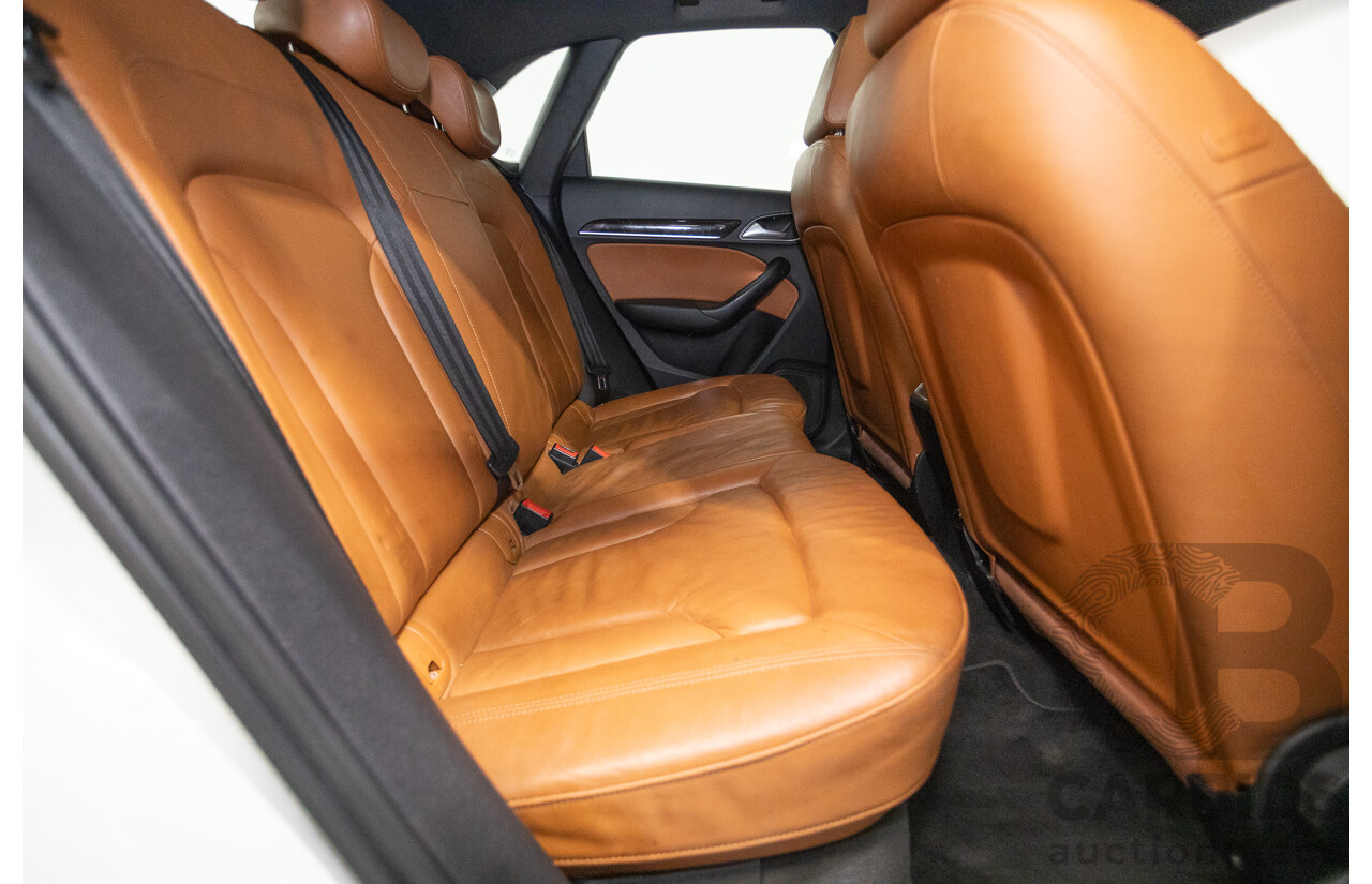 7/2013 Audi Q3 2.0 TFSI QUATTRO (125kW) 8U 4D Wagon Glacier White Turbo 2.0L