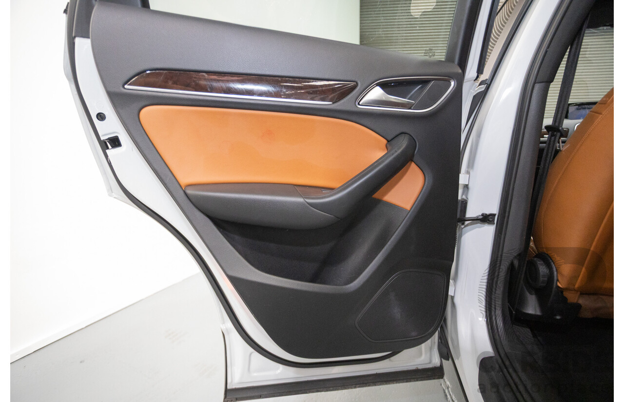 7/2013 Audi Q3 2.0 TFSI QUATTRO (125kW) 8U 4D Wagon Glacier White Turbo 2.0L