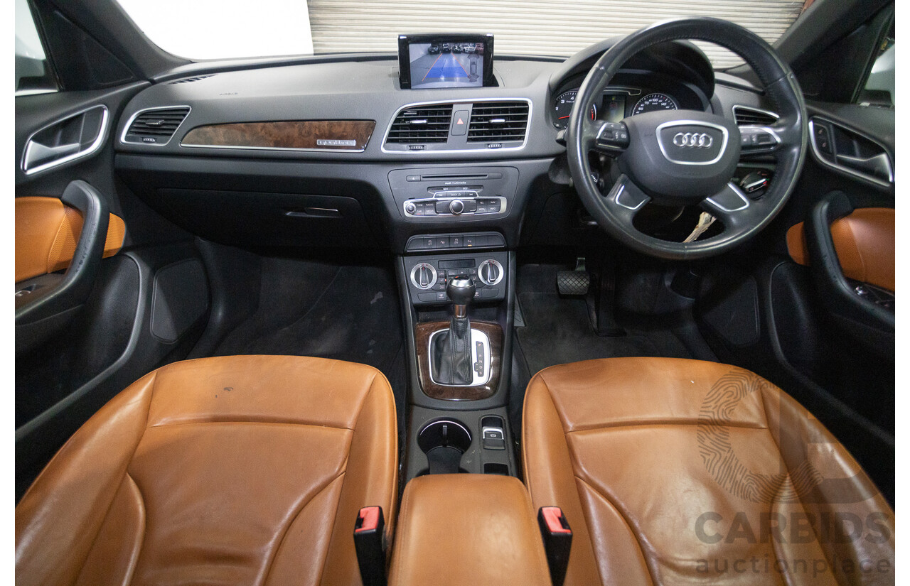 7/2013 Audi Q3 2.0 TFSI QUATTRO (125kW) 8U 4D Wagon Glacier White Turbo 2.0L