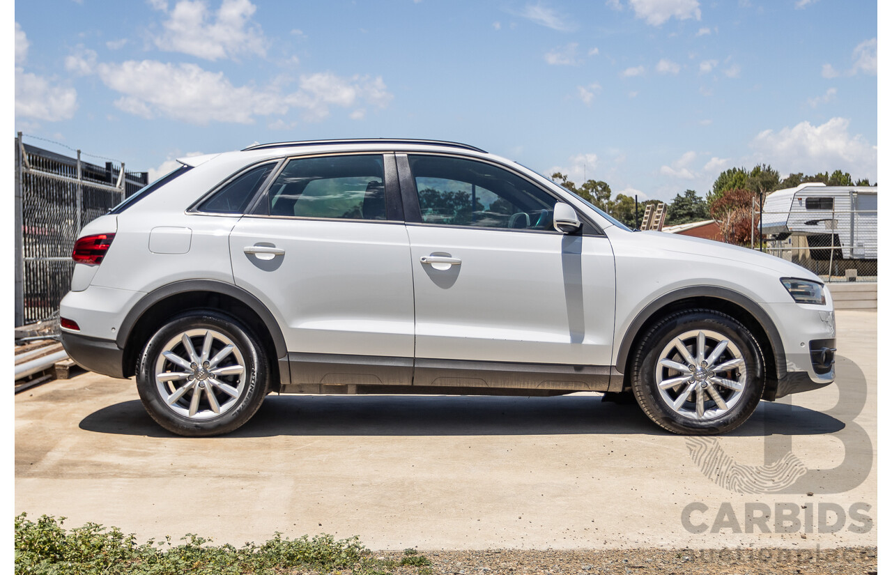 7/2013 Audi Q3 2.0 TFSI QUATTRO (125kW) 8U 4D Wagon Glacier White Turbo 2.0L