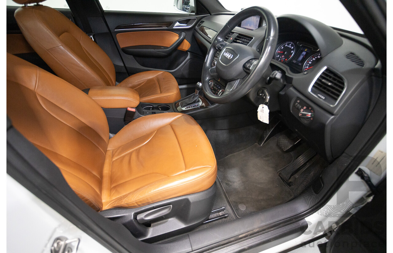 7/2013 Audi Q3 2.0 TFSI QUATTRO (125kW) 8U 4D Wagon Glacier White Turbo 2.0L